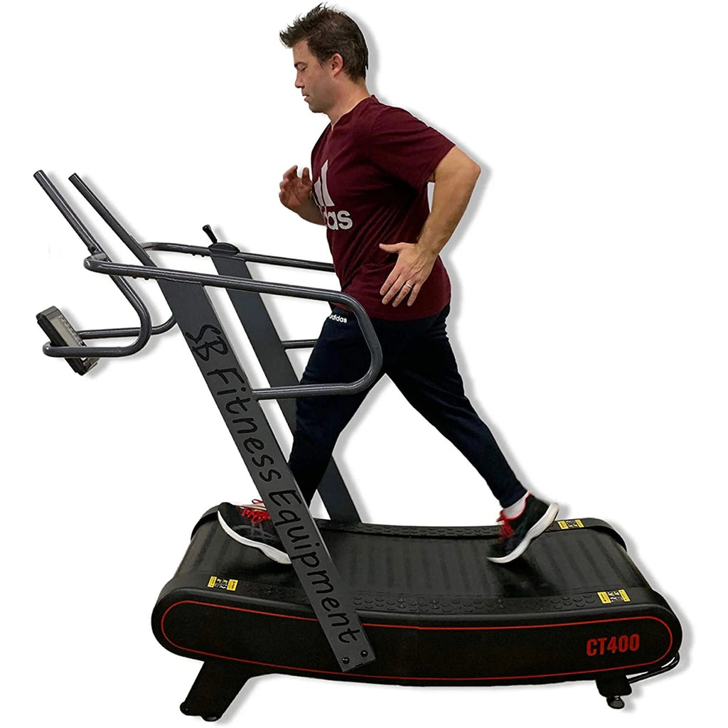 SB Fitness Equipment CT400 Self-Generated Curved Commercial Treadmill for Home and Gym Training