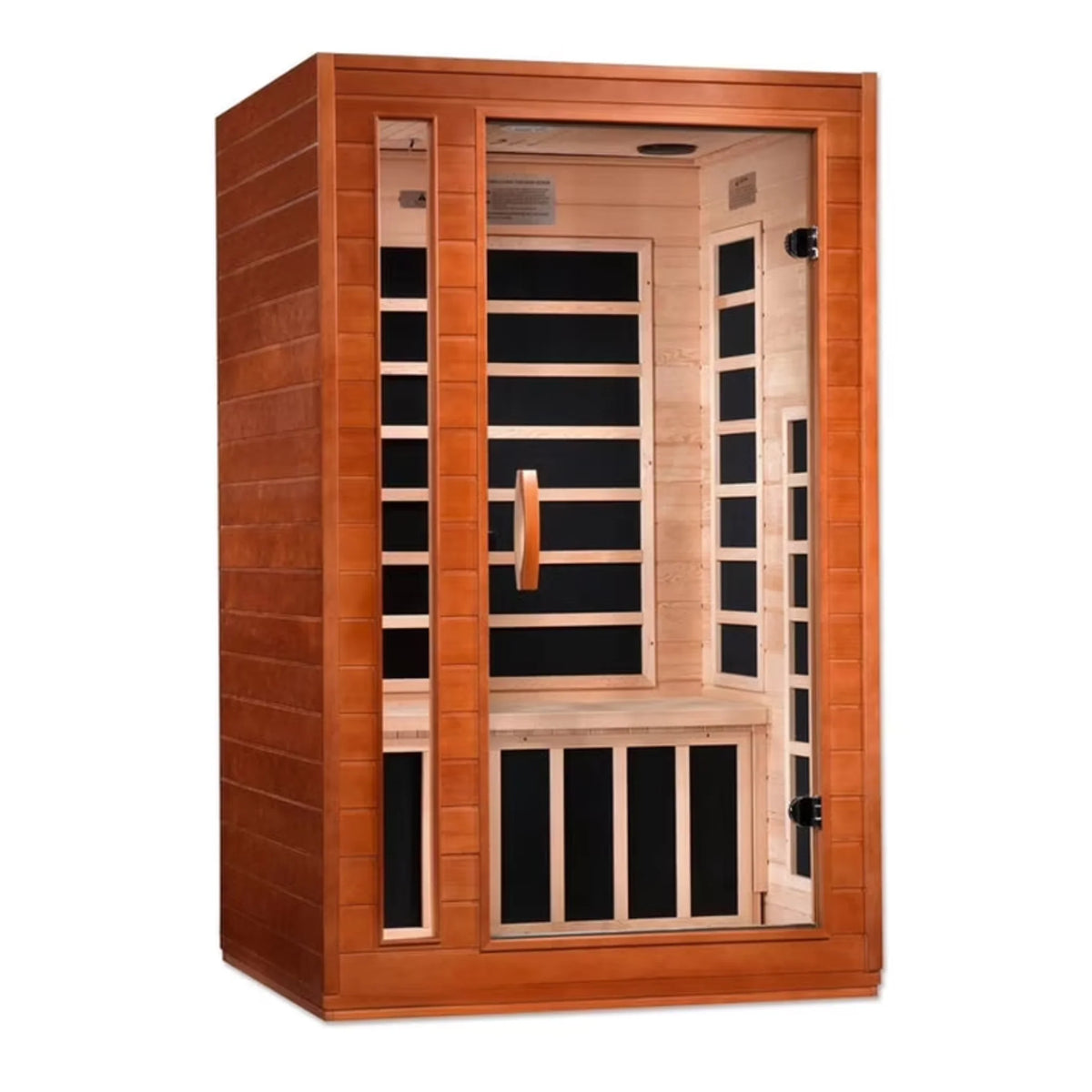 Dynamic Saunas Cordoba Elite 2-Person FAR Infrared Sauna with Canadian Hemlock Wood for Indoor Use