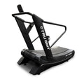 Tru Grit Fitness Grit Runner Curved Manual Treadmill with 6 Resistance Levels for Home and Commercial Training