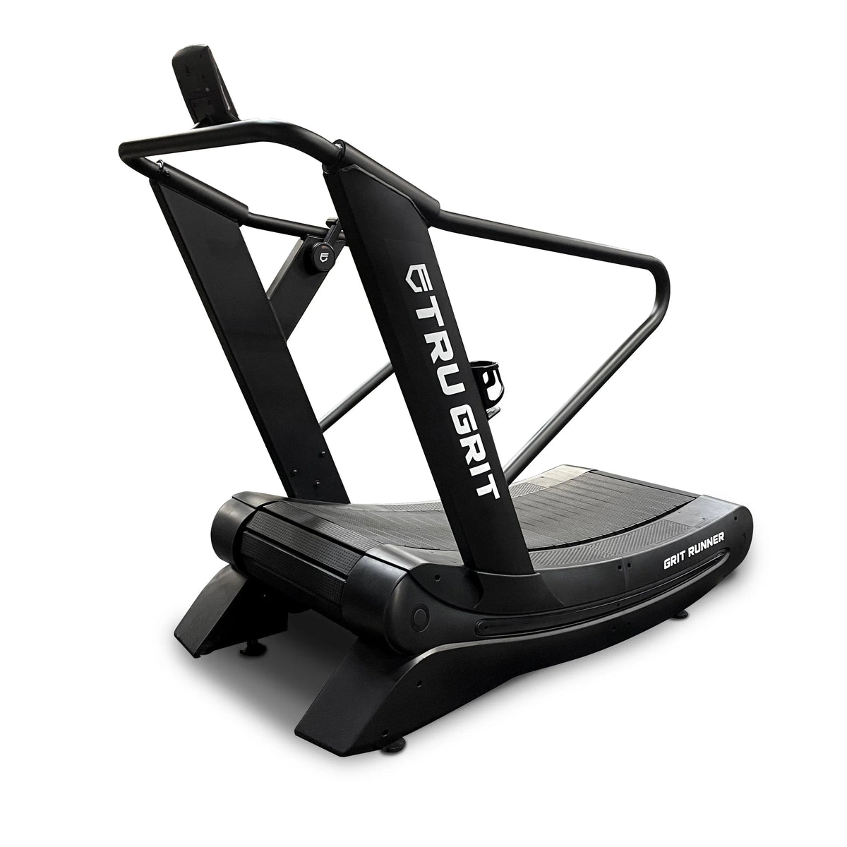 Tru Grit Fitness Grit Runner Curved Manual Treadmill with 6 Resistance Levels for Home and Commercial Training