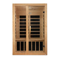 Dynamic Saunas Santiago 2-Person FAR Infrared Sauna with Canadian Hemlock Wood for Indoor Use