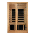 Dynamic Saunas Santiago 2-Person FAR Infrared Sauna with Canadian Hemlock Wood for Indoor Use