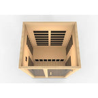 Dynamic Saunas Santiago 2-Person FAR Infrared Sauna with Canadian Hemlock Wood for Indoor Use