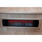 Sunray Saunas Burlington 2-Person Outdoor Infrared Sauna with Bluetooth Speakers and Canadian Hemlock Construction