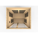 Dynamic Saunas Santiago 2-Person FAR Infrared Sauna with Canadian Hemlock Wood for Indoor Use