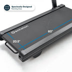 Echelon Stride-6 Fold-Flat Treadmill with Auto-Fold, Bluetooth Console, 12.5 MPH Speed, and Adjustable Incline