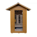Sunray Saunas Burlington 2-Person Outdoor Infrared Sauna with Bluetooth Speakers and Canadian Hemlock Construction