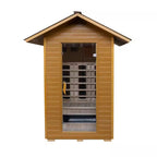 Sunray Saunas Burlington 2-Person Outdoor Infrared Sauna with Bluetooth Speakers and Canadian Hemlock Construction