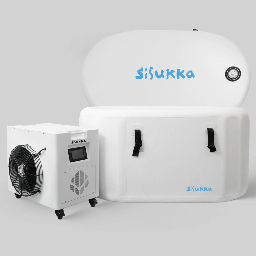 Sisukka Inflatable Cold Plunge Tub with Cooling Unit for Home and Outdoor Use