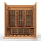 Maxxus 3-Person FAR Infrared Sauna with Carbon Heaters, Canadian Hemlock Wood, Indoor Use