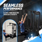 SFE Commercial Lat Pulldown & Low Row Combo with 250lb Weight Stack
