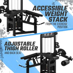 SFE Commercial Leg Extension & Prone Leg Curl Combo with 250lb Weight Stack