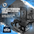 SFE Commercial Leg Extension & Prone Leg Curl Combo with 250lb Weight Stack