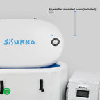 Sisukka Inflatable Cold Plunge Tub with Cooling Unit for Home and Outdoor Use
