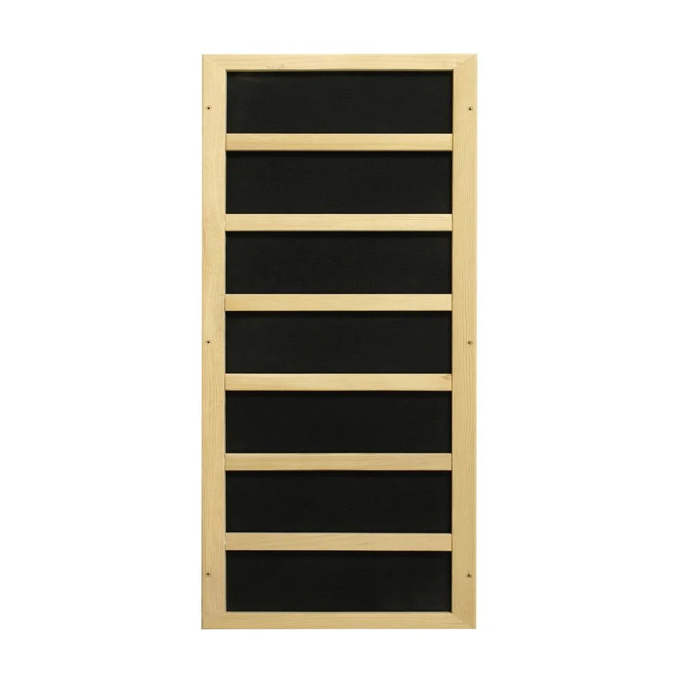 Dynamic Saunas Santiago 2-Person FAR Infrared Sauna with Canadian Hemlock Wood for Indoor Use