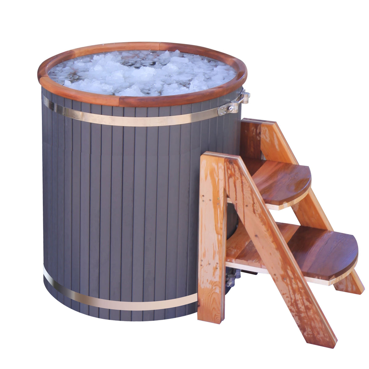Aleko 1-Person Cold Plunge Tub, 118 Gallon Hard-Sided Outdoor Ice Bath