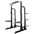 Valor Fitness BD-58 Heavy-Duty Half Rack with Integrated Plate Storage & Multi-Grip Pull-Up Station