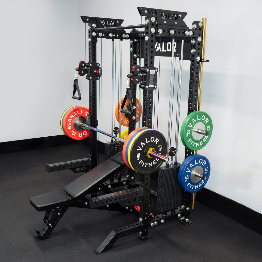 Valor Fitness BD-81 Selectorized All-In-One Power Rack & Functional Trainer