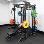 Valor Fitness BD-82 Selectorized All-In-One Smith Machine, Power Rack & Functional Trainer