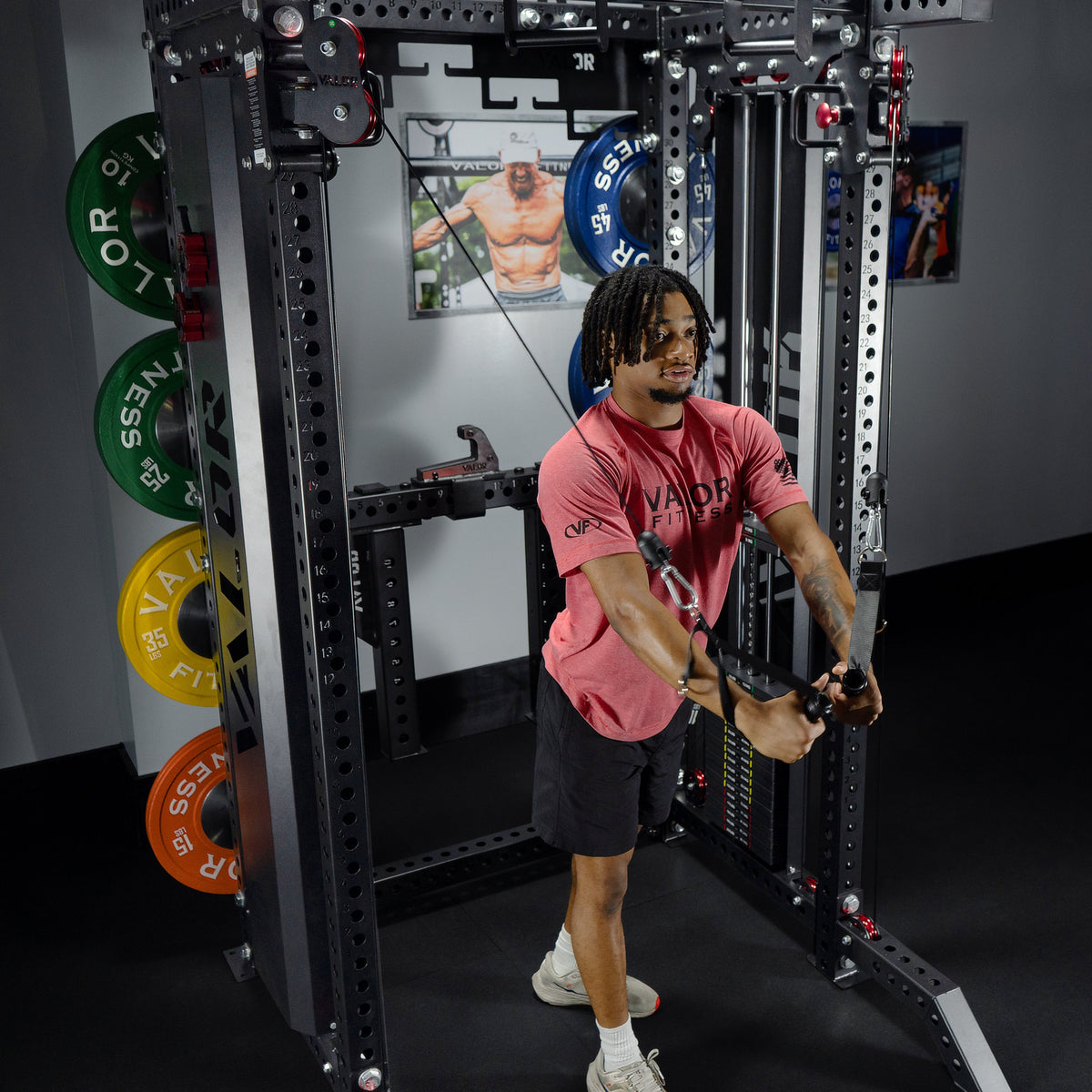Valor Fitness BD-83 Selectorized All-in-One Power Rack & Functional Trainer