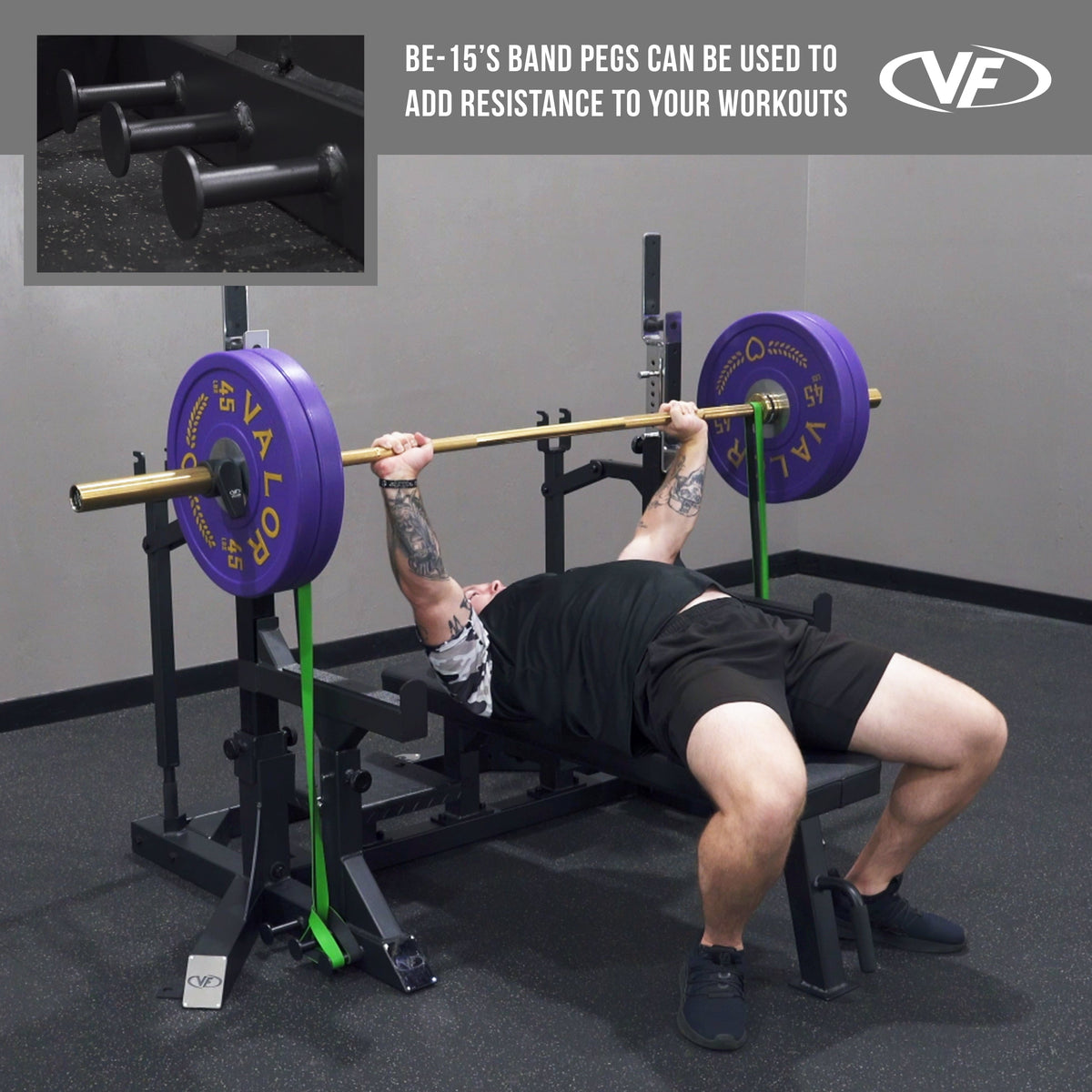 Valor Fitness BE-15 Competition Flat Bench Press Rack
