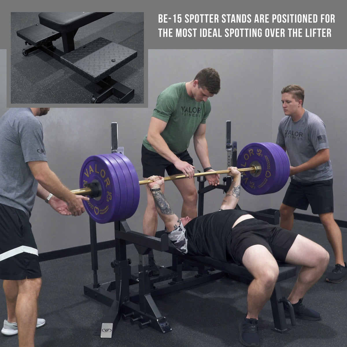 Valor Fitness BE-15 Competition Flat Bench Press Rack