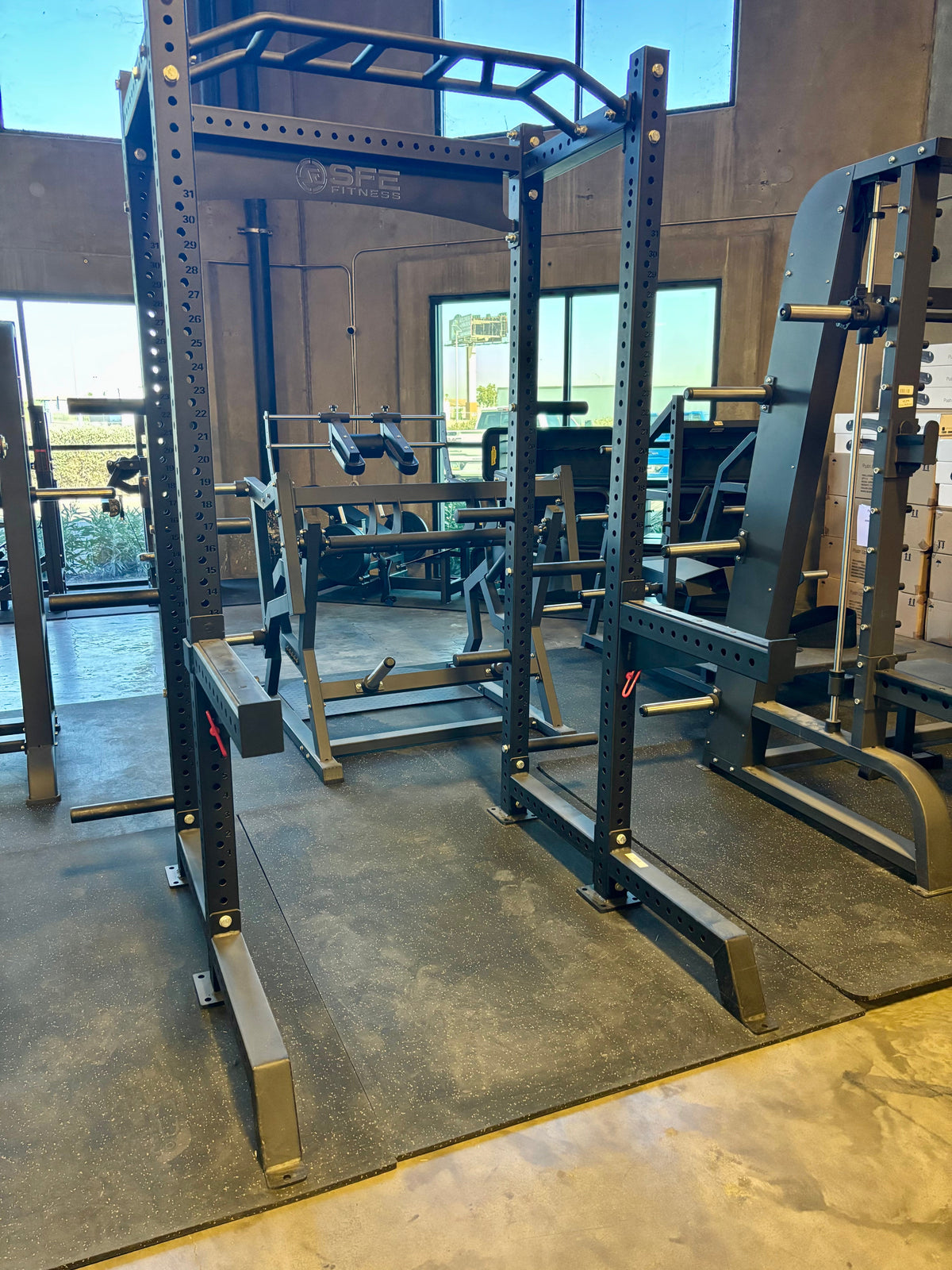 SFE Commercial Full Power Rack with Weight Storage