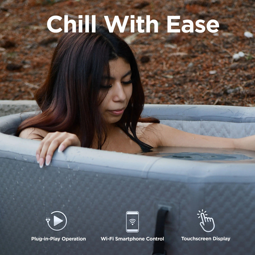 ALEKO Arctica Inflatable Cold Plunge & 1 HP Chiller/Heater Kit