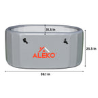 ALEKO Arctica Inflatable Cold Plunge & 1 HP Chiller/Heater Kit
