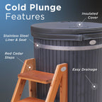 ALEKO Lumina Vertical Cold Plunge & 1 HP Chiller/Heater Kit