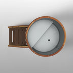 ALEKO Outdoor Wooden Ice Bath & Cold Plunge Tub