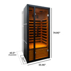 ALEKO Oasis 1-Person Hemlock Infrared Sauna