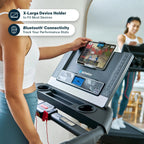 Echelon Stride-6 Fold-Flat Treadmill with Auto-Fold, Bluetooth Console, 12.5 MPH Speed, and Adjustable Incline