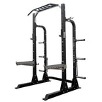 Valor Fitness BD-58 Heavy-Duty Half Rack with Integrated Plate Storage & Multi-Grip Pull-Up Station