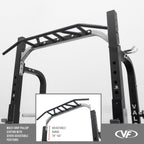 Valor Fitness BD-58 Heavy-Duty Half Rack with Integrated Plate Storage & Multi-Grip Pull-Up Station