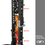 Valor Fitness BD-58 Heavy-Duty Half Rack with Integrated Plate Storage & Multi-Grip Pull-Up Station