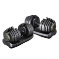 RitKeep Adjustable Dumbbell Pair for Home Gym Strength Training, 15 Weight Levels, 65 lb or 95 lb Options