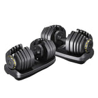 RitKeep Adjustable Dumbbell Pair for Home Gym Strength Training, 15 Weight Levels, 65 lb or 95 lb Options