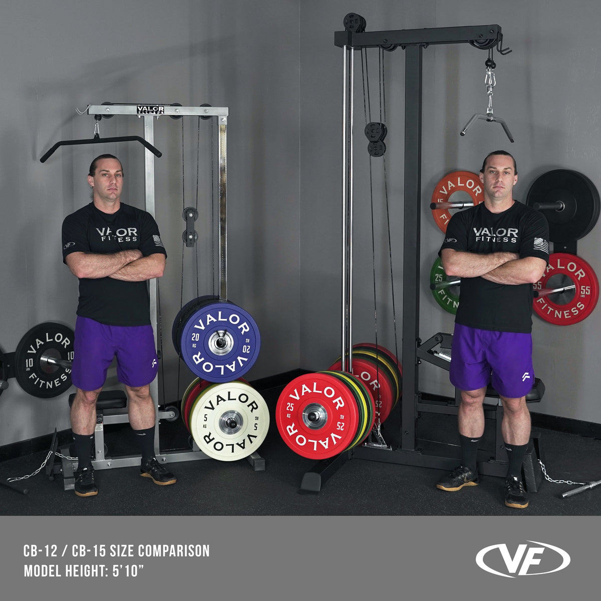 Valor Fitness CB-15 Plate-Loaded Lat Pulldown & Low Row Machine