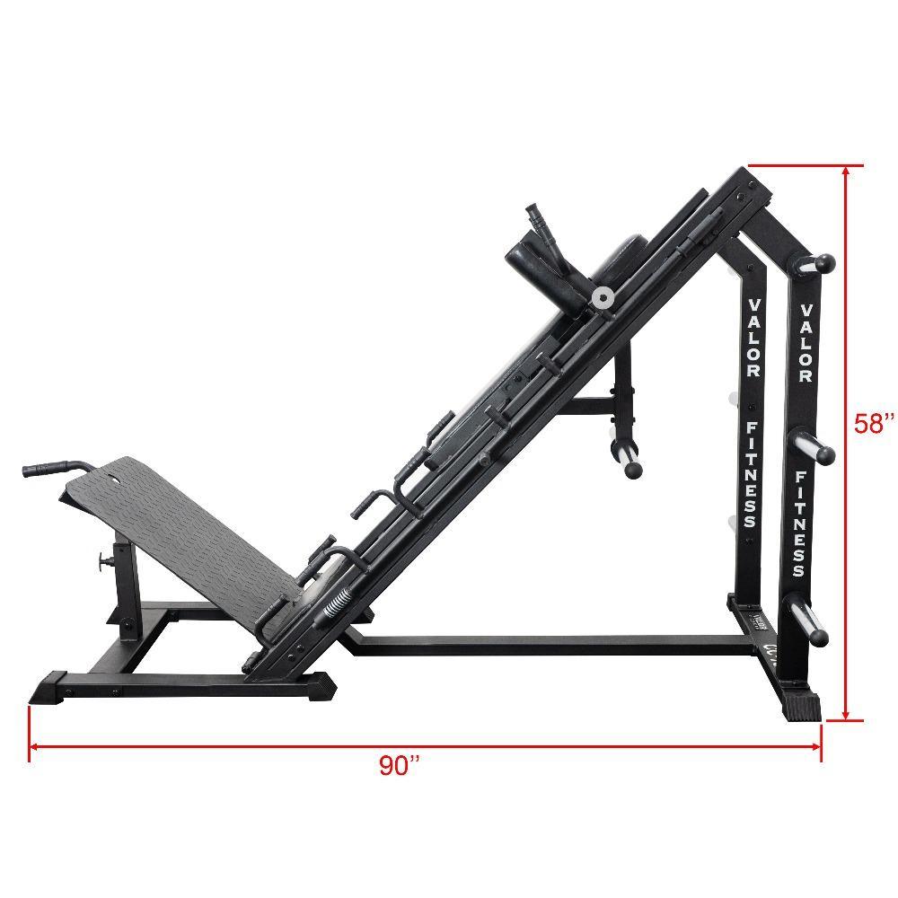 Valor Fitness CC-70 Hack Squat & Leg Press Machine