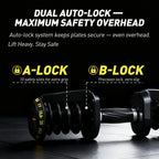 RitKeep Adjustable Dumbbell Pair for Home Gym Strength Training, 15 Weight Levels, 65 lb or 95 lb Options
